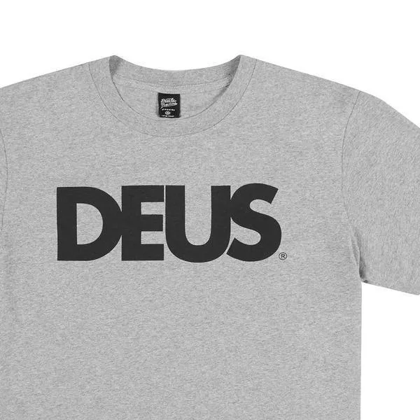 All Caps Tee 8211 Grey Marle Men Deus Ex Machina Classics All Caps Tee 8211 Grey Marle Men Deus Ex Machina Classics