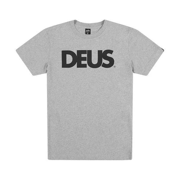 All Caps Tee 8211 Grey Marle Men Deus Ex Machina Classics All Caps Tee 8211 Grey Marle Men Deus Ex Machina Classics