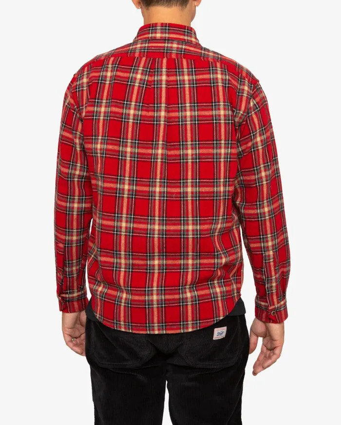 Allan Flannel Shirt 8211 Red Men Deus Ex Machina Shirts Allan Flannel Shirt 8211 Red Men Deus Ex Machina Shirts