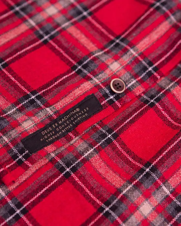 Allan Flannel Shirt 8211 Red Men Deus Ex Machina Shirts Allan Flannel Shirt 8211 Red Men Deus Ex Machina Shirts