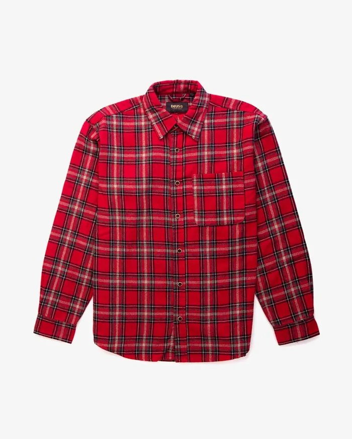 Allan Flannel Shirt 8211 Red Men Deus Ex Machina Shirts Allan Flannel Shirt 8211 Red Men Deus Ex Machina Shirts