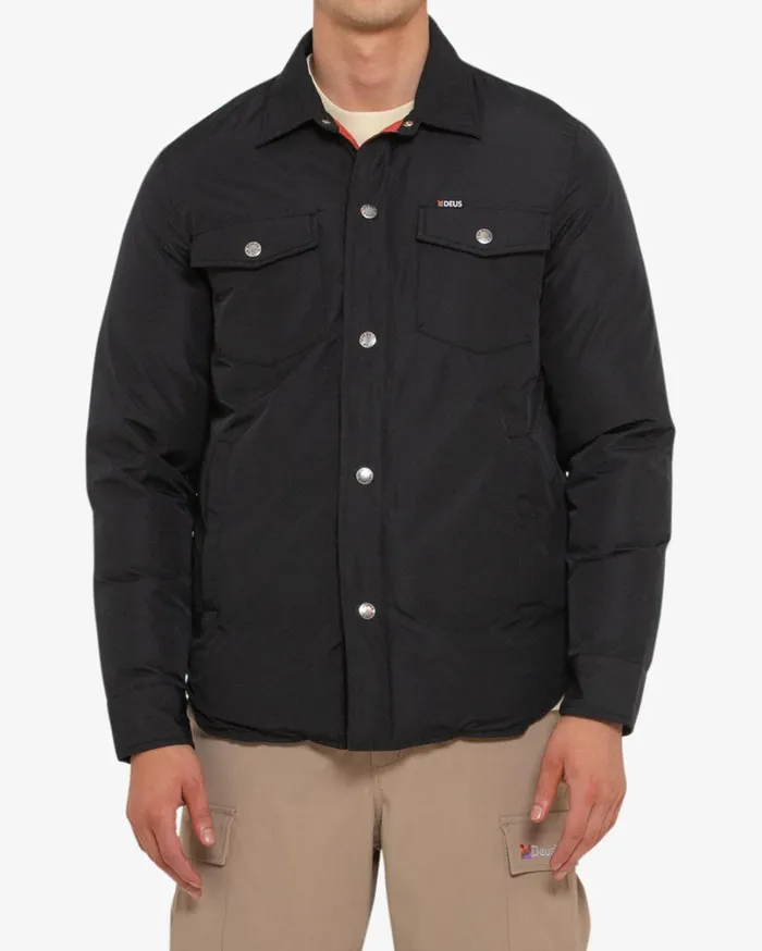 Alpine Padded Overshirt 8211 Black Men Deus Ex Machina Jackets