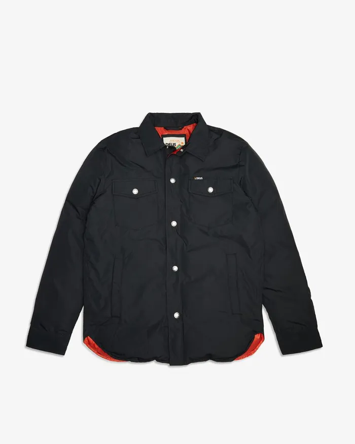 Alpine Padded Overshirt 8211 Black Men Deus Ex Machina Jackets Alpine Padded Overshirt 8211 Black Men Deus Ex Machina Jackets
