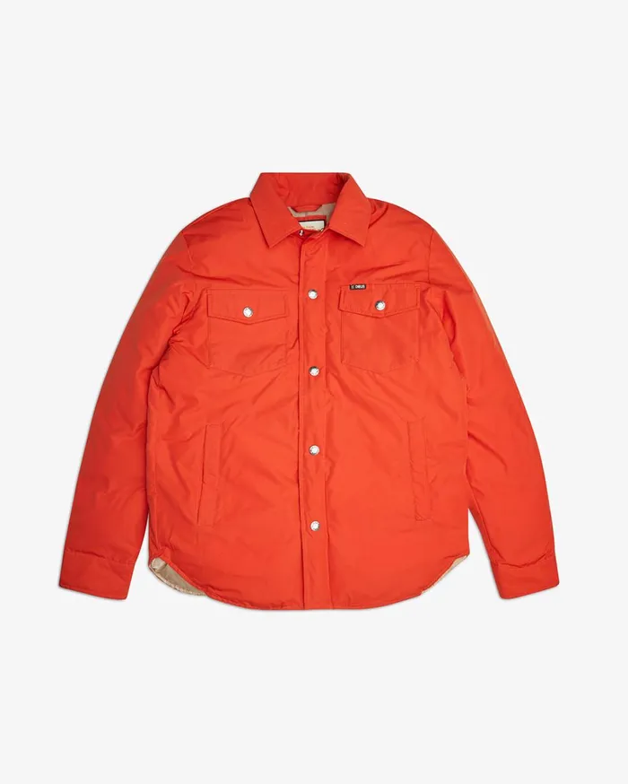 Alpine Padded Overshirt 8211 Red Clay Men Deus Ex Machina Jackets Alpine Padded Overshirt 8211 Red Clay Men Deus Ex Machina Jackets