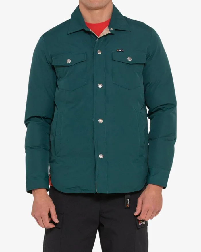 Alpine Padded Overshirt 8211 Trek Green Men Deus Ex Machina Jackets