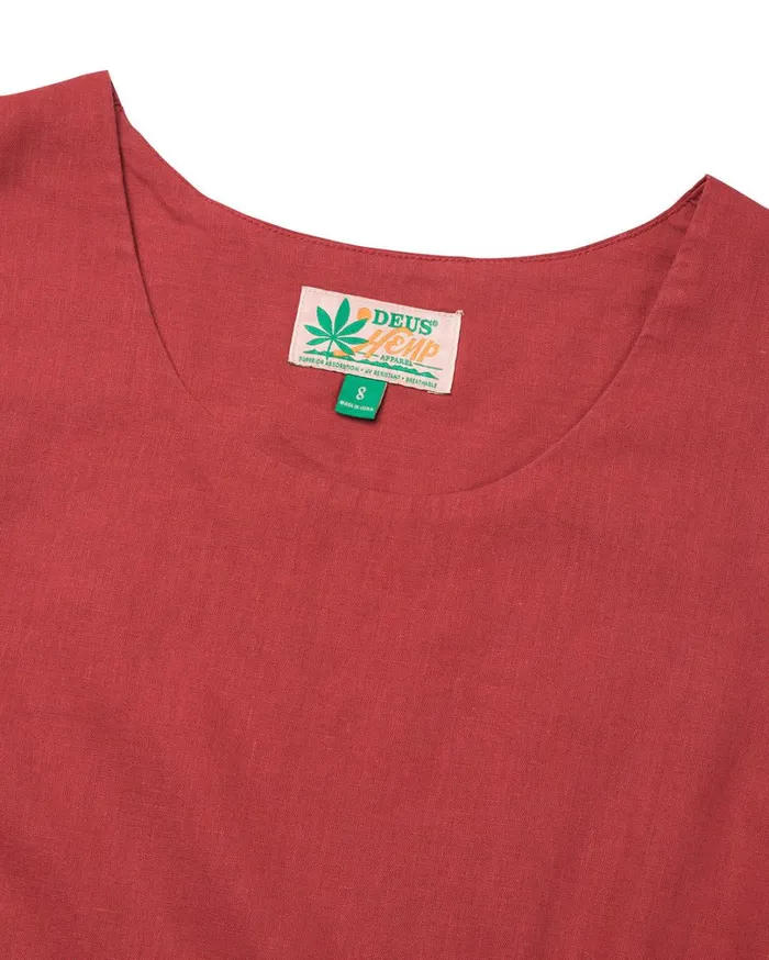 Amelia Dress 8211 Cranberry Women Deus Ex Machina Dresses Amelia Dress 8211 Cranberry Women Deus Ex Machina Dresses