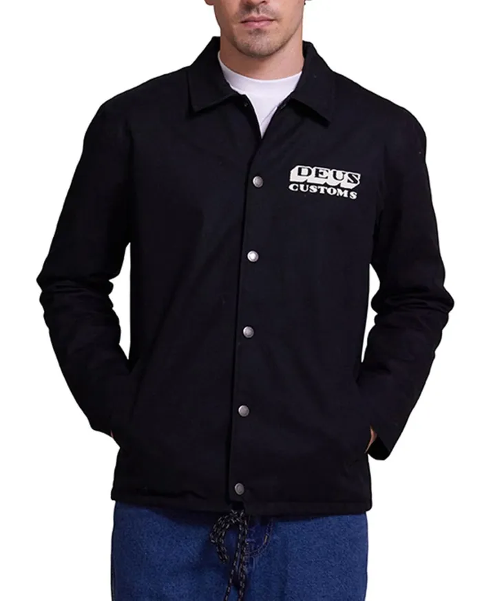 Amped Coach Jacket 8211 Black Men Deus Ex Machina Jackets