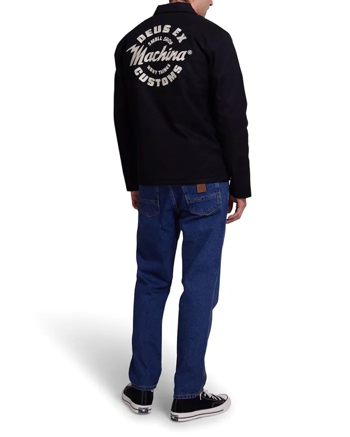 Amped Coach Jacket 8211 Black Men Deus Ex Machina Jackets Amped Coach Jacket 8211 Black Men Deus Ex Machina Jackets