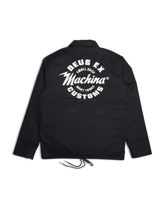 Amped Coach Jacket 8211 Black Men Deus Ex Machina Jackets Amped Coach Jacket 8211 Black Men Deus Ex Machina Jackets