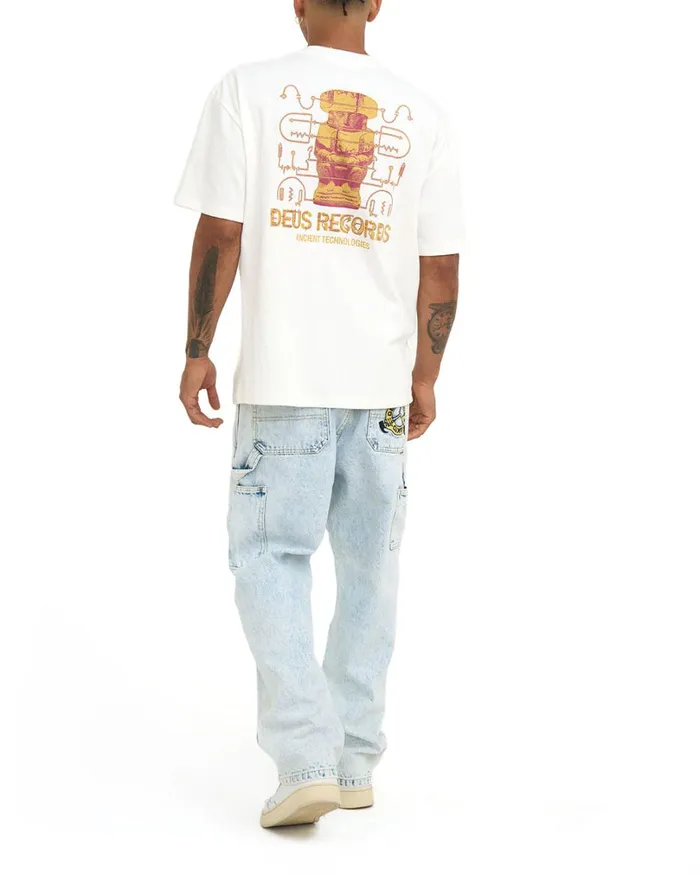 Ancient Tech Tee 8211 Vintage White Men Deus Ex Machina Tees Ancient Tech Tee 8211 Vintage White Men Deus Ex Machina Tees