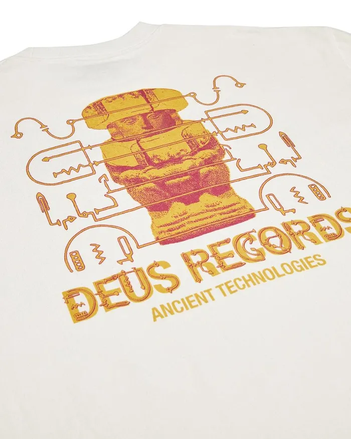 Ancient Tech Tee 8211 Vintage White Men Deus Ex Machina Tees Ancient Tech Tee 8211 Vintage White Men Deus Ex Machina Tees