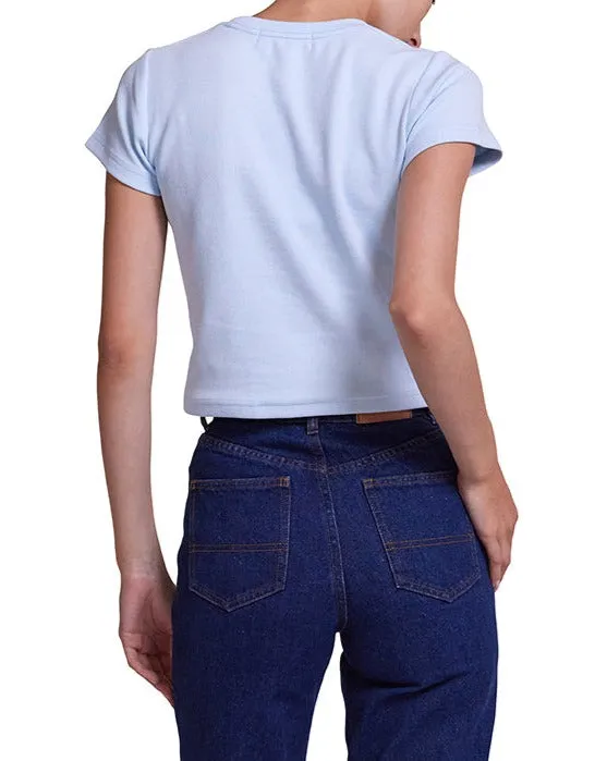 Aquatic Baby Tee 8211 Delicate Blue Women Deus Ex Machina Tees Aquatic Baby Tee 8211 Delicate Blue Women Deus Ex Machina Tees