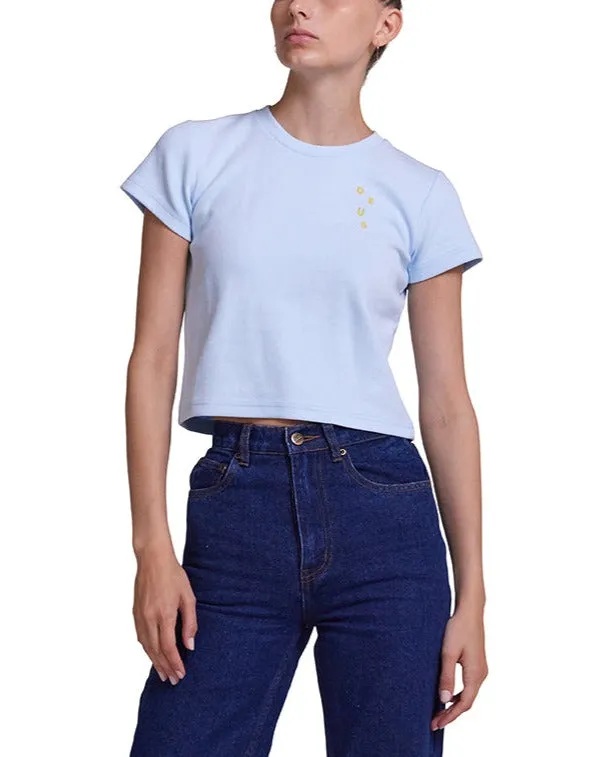 Aquatic Baby Tee 8211 Delicate Blue Women Deus Ex Machina Tees Aquatic Baby Tee 8211 Delicate Blue Women Deus Ex Machina Tees