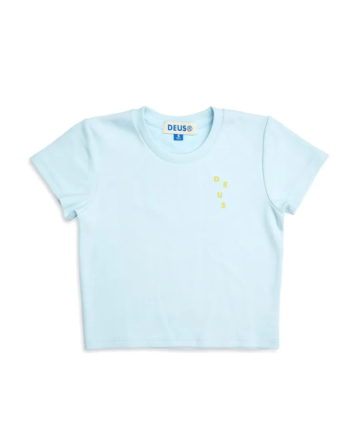 Aquatic Baby Tee 8211 Delicate Blue Women Deus Ex Machina Tees Aquatic Baby Tee 8211 Delicate Blue Women Deus Ex Machina Tees