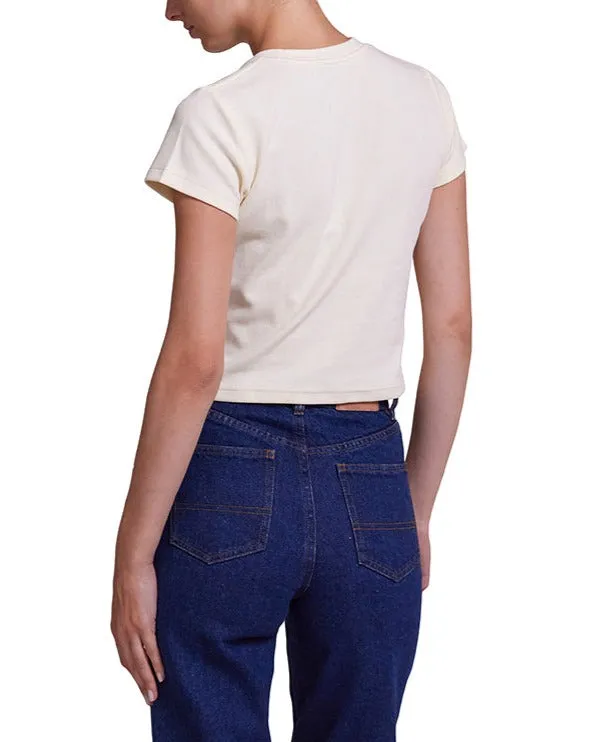 Aquatic Baby Tee 8211 Whiter Sand Women Deus Ex Machina Tees Aquatic Baby Tee 8211 Whiter Sand Women Deus Ex Machina Tees