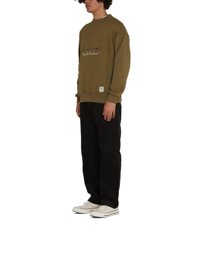 Ascent Mock Crew 8211 Military Olive Men Deus Ex Machina Hoodies and Sweaters Ascent Mock Crew 8211 Military Olive Men Deus Ex Machina Hoodies and Sweaters