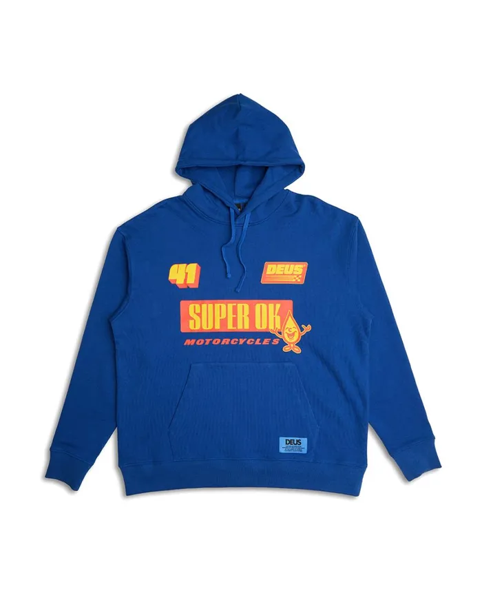 Aston Hoodie 8211 True Blue Men Deus Ex Machina Hoodies and Sweaters Aston Hoodie 8211 True Blue Men Deus Ex Machina Hoodies and Sweaters