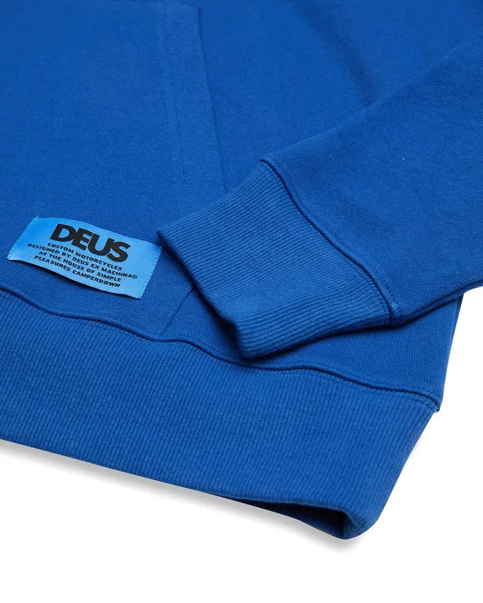 Aston Hoodie 8211 True Blue Men Deus Ex Machina Hoodies and Sweaters Aston Hoodie 8211 True Blue Men Deus Ex Machina Hoodies and Sweaters