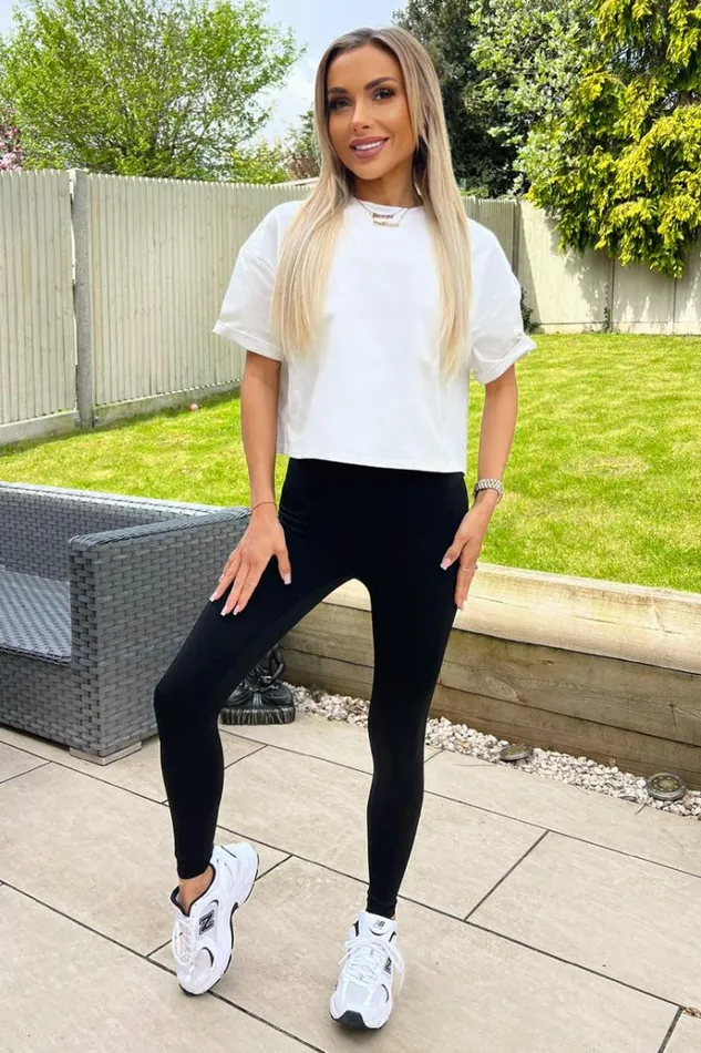 AX Paris Black High Rise Active Leggings Women Trousers and Leggings