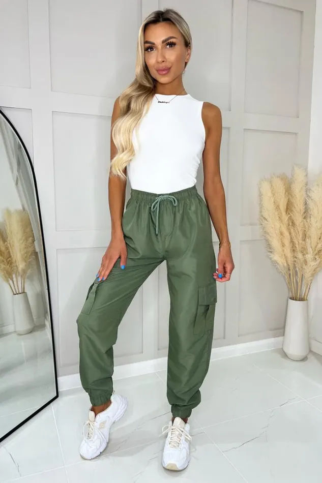AX Paris Khaki Cargo Pants Women Loungewear