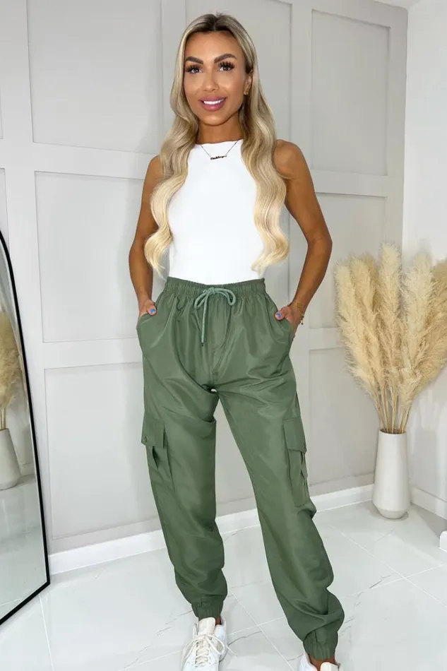 AX Paris Khaki Cargo Pants Women Loungewear
