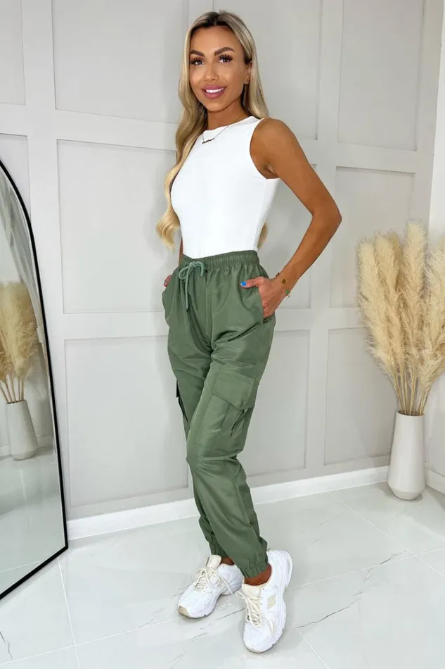 AX Paris Khaki Cargo Pants Women Loungewear