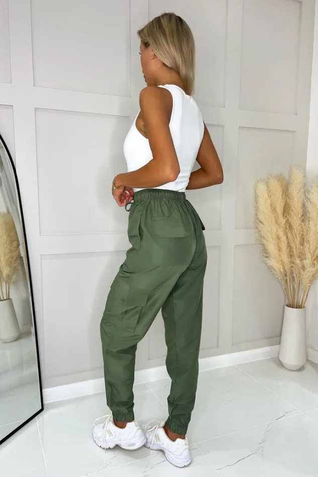 AX Paris Khaki Cargo Pants Women Loungewear
