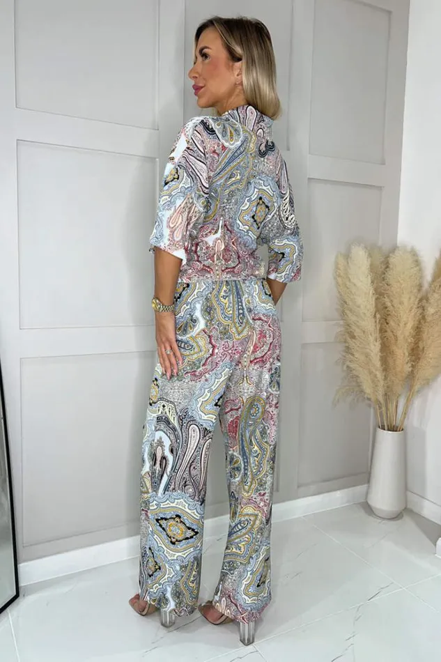 AX Paris Multi Paisley Printed Trousers Women Trousers and Leggings