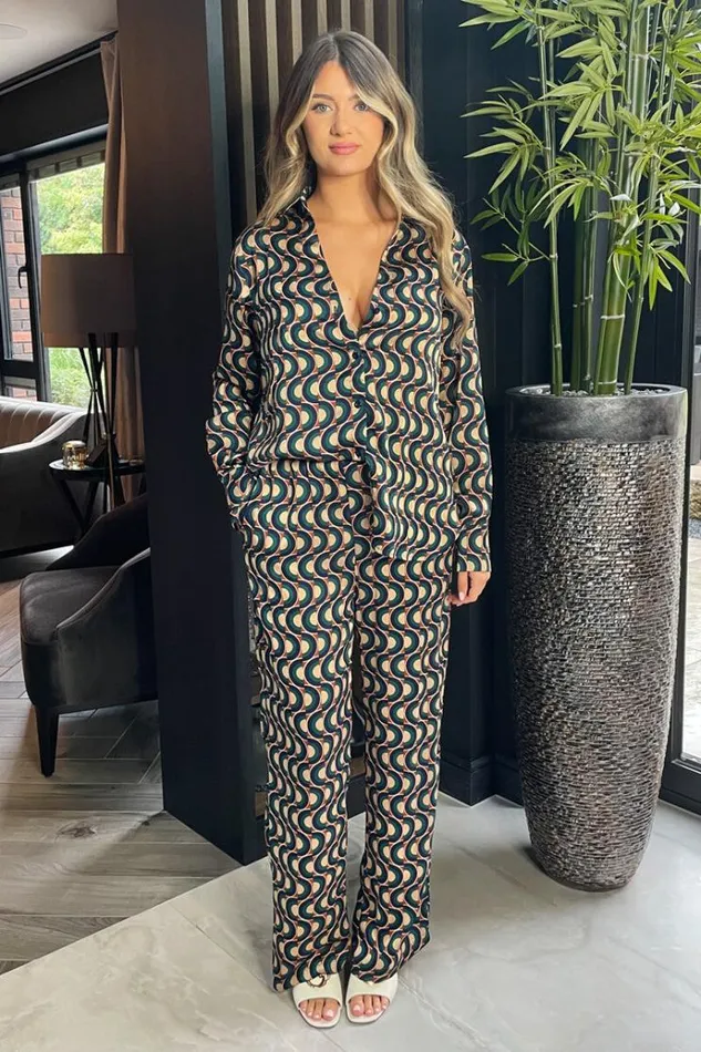 AX Paris Multi Printed Trousers Women Trousers and Leggings