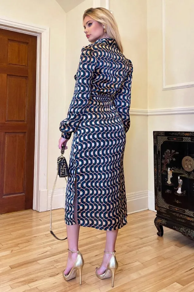 AX Paris Multi Tie Waist Midi Shirt Dress Women Dresses