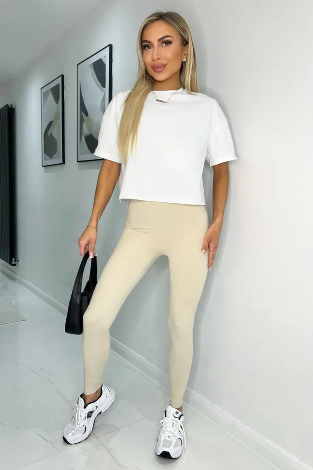 AX Paris Stone High Rise Active Leggings Women Loungewear
