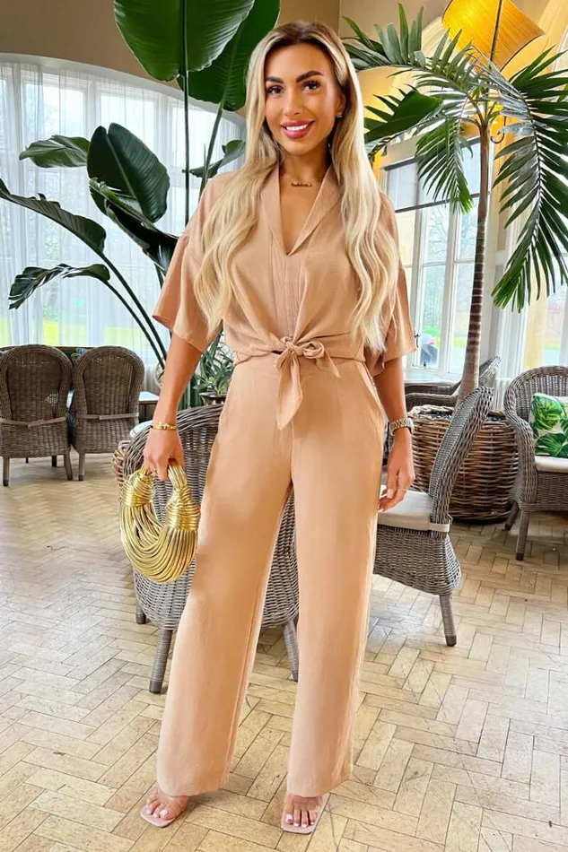 AX Paris Stone Straight Leg Trousers Women Trousers and Leggings