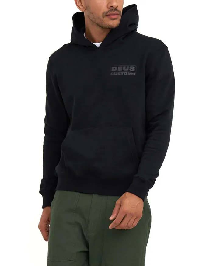 Barrett Hoodie 8211 Black Men Deus Ex Machina Hoodies and Sweaters