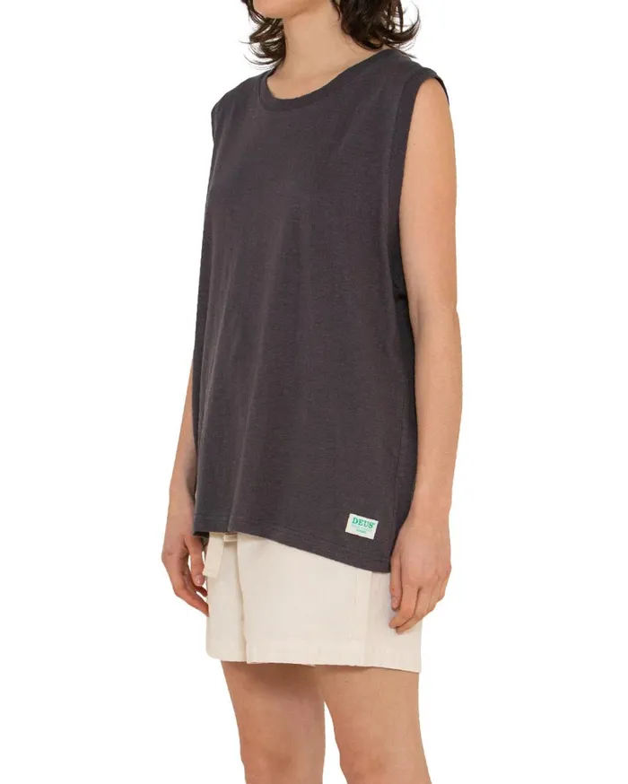 Bayley Muscle Oversized Fit 8211 Shadow Grey Women Deus Ex Machina Tees Bayley Muscle Oversized Fit 8211 Shadow Grey Women Deus Ex Machina Tees