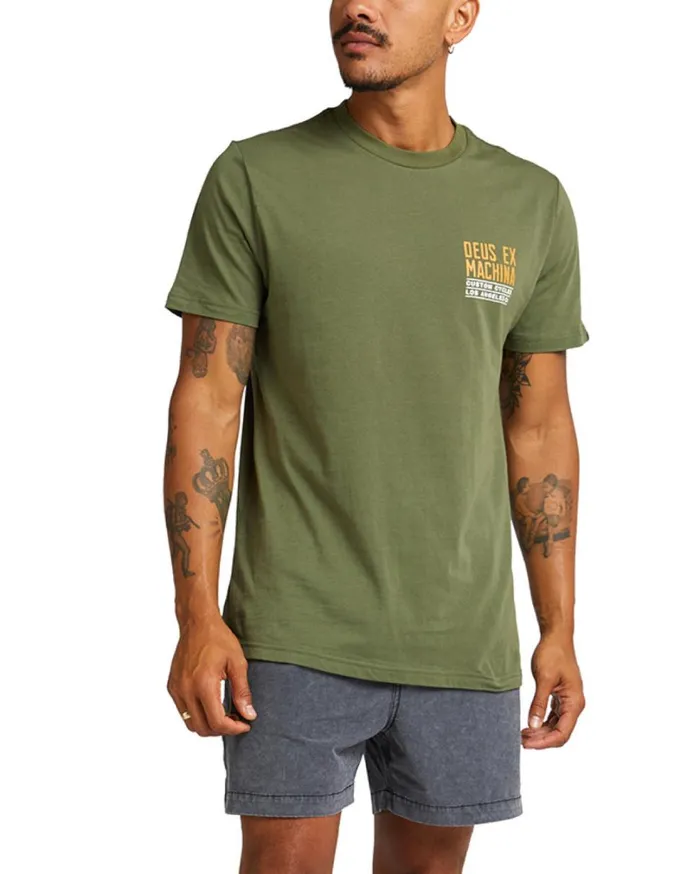 Beam Tee 8211 Loden Green Men Deus Ex Machina Tees