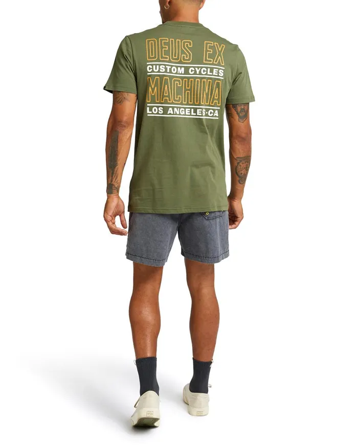 Beam Tee 8211 Loden Green Men Deus Ex Machina Tees Beam Tee 8211 Loden Green Men Deus Ex Machina Tees