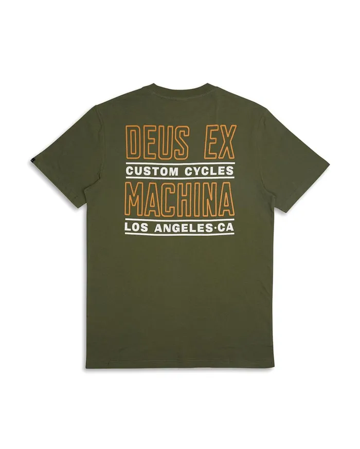 Beam Tee 8211 Loden Green Men Deus Ex Machina Tees Beam Tee 8211 Loden Green Men Deus Ex Machina Tees