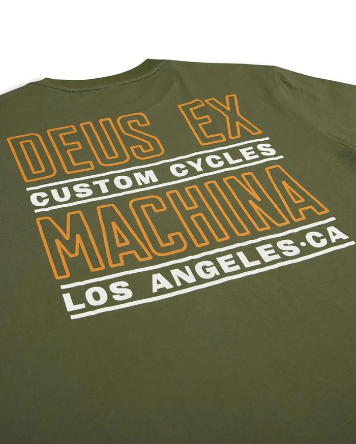 Beam Tee 8211 Loden Green Men Deus Ex Machina Tees Beam Tee 8211 Loden Green Men Deus Ex Machina Tees