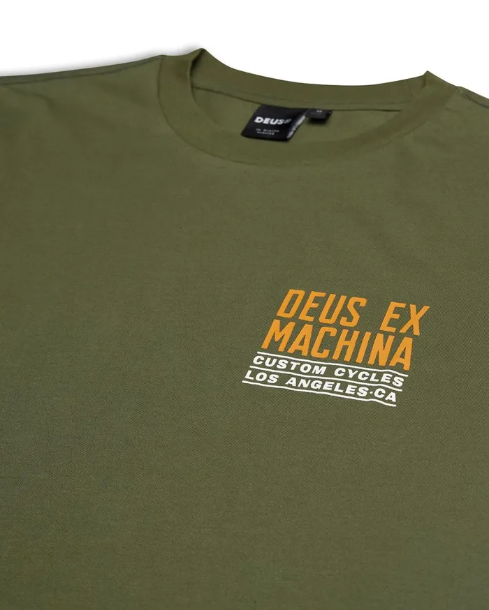 Beam Tee 8211 Loden Green Men Deus Ex Machina Tees Beam Tee 8211 Loden Green Men Deus Ex Machina Tees