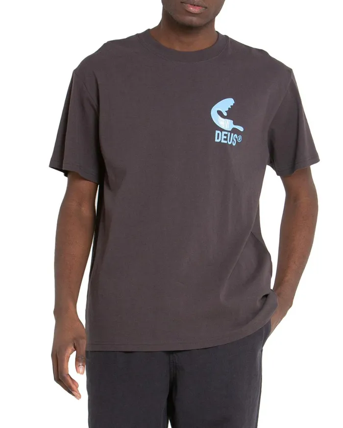 Biarritz Address Tee 8211 Anthracite Men Deus Ex Machina Tees Biarritz Address Tee 8211 Anthracite Men Deus Ex Machina Tees