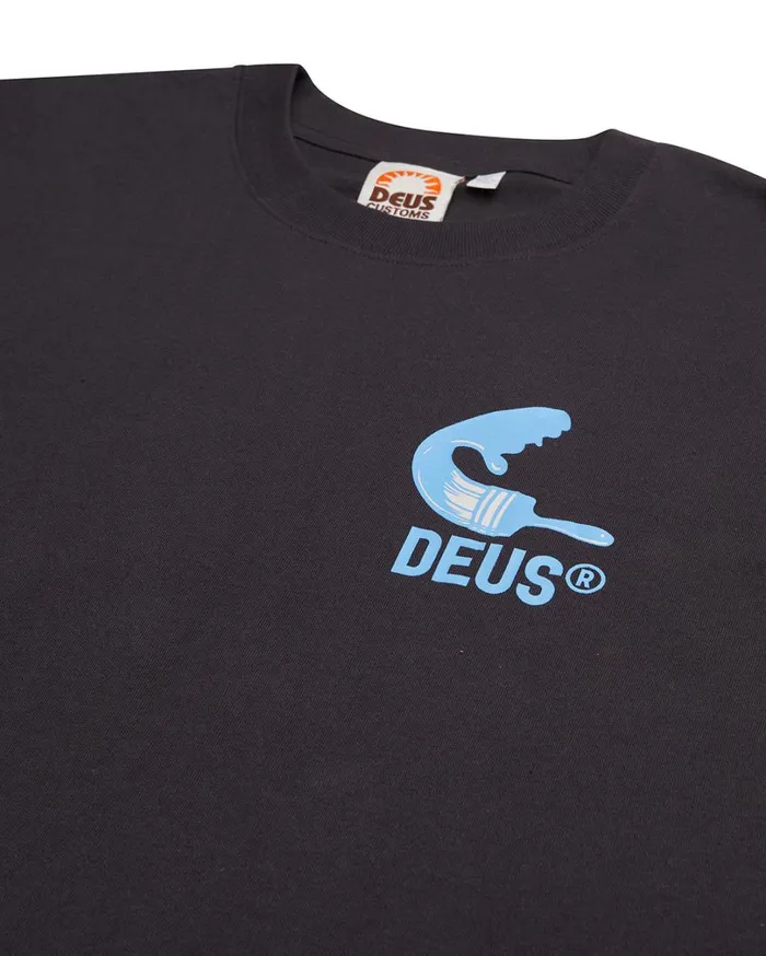 Biarritz Address Tee 8211 Anthracite Men Deus Ex Machina Tees Biarritz Address Tee 8211 Anthracite Men Deus Ex Machina Tees