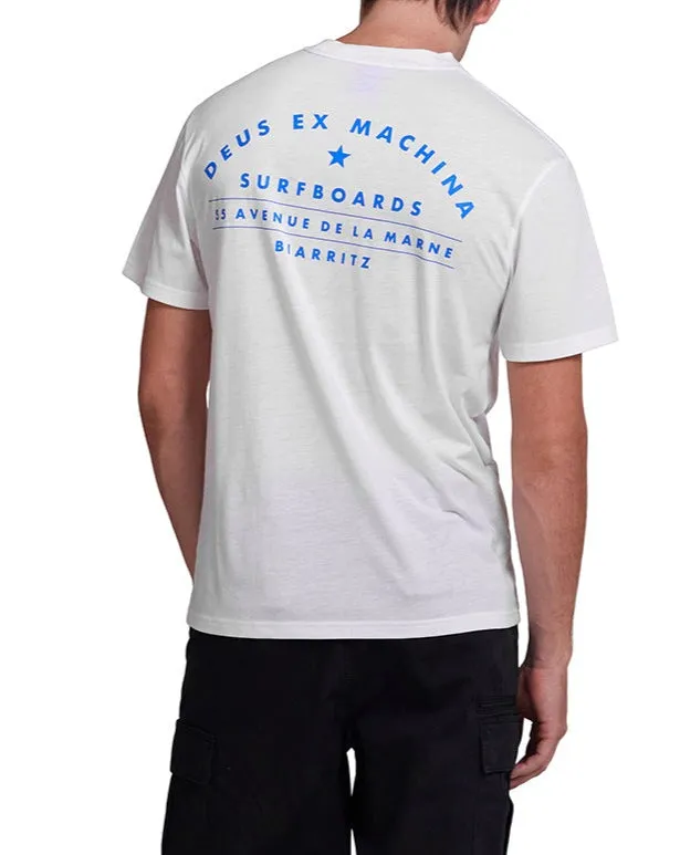 Biarritz Surf Tee 8211 Vintage White Men Deus Ex Machina Tees