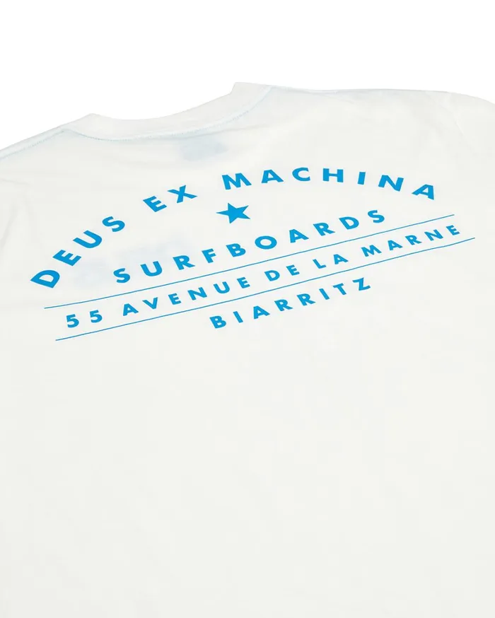 Biarritz Surf Tee 8211 Vintage White Men Deus Ex Machina Tees Biarritz Surf Tee 8211 Vintage White Men Deus Ex Machina Tees