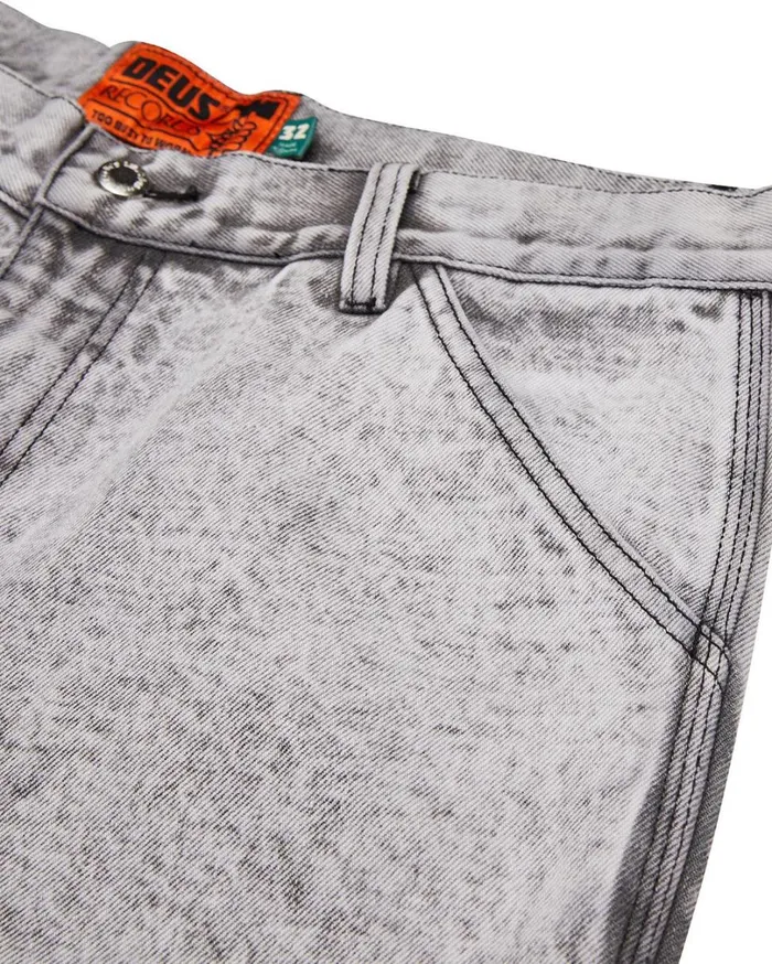 Big Fella Short 8211 Light Black Wash Men Deus Ex Machina Denim Big Fella Short 8211 Light Black Wash Men Deus Ex Machina Denim
