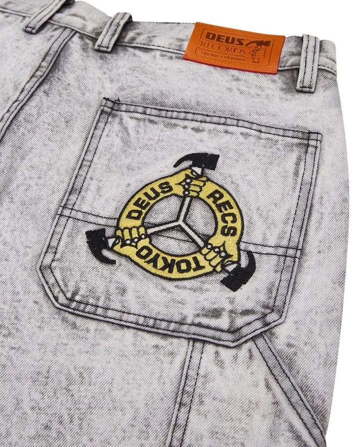 Big Fella Short 8211 Light Black Wash Men Deus Ex Machina Denim Big Fella Short 8211 Light Black Wash Men Deus Ex Machina Denim