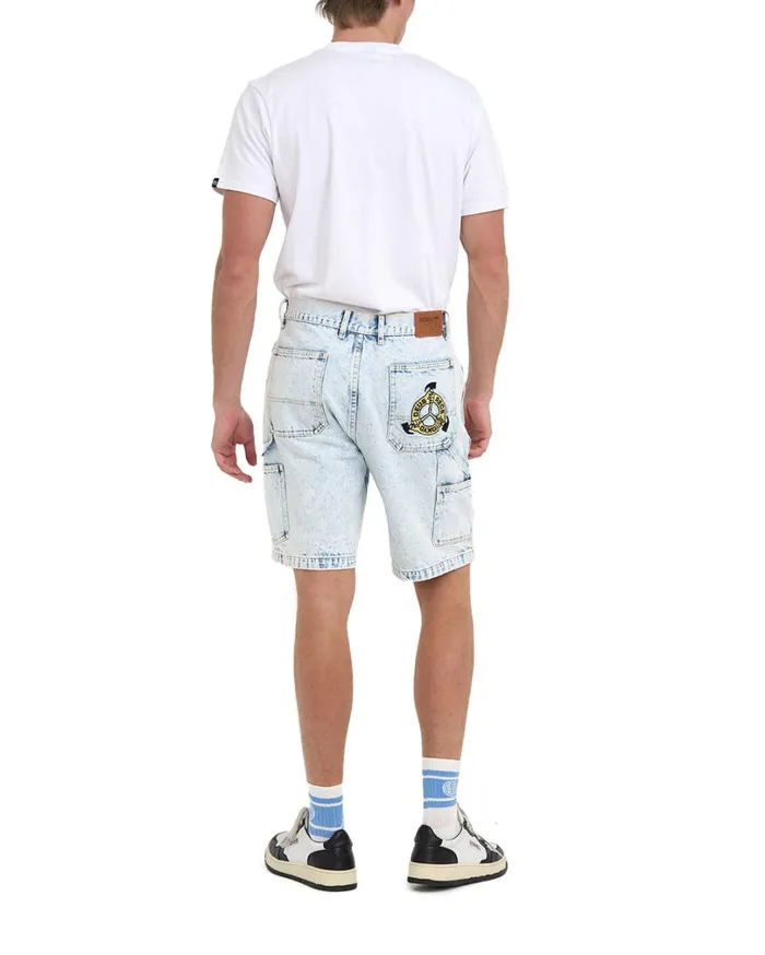 Big Fella Short 8211 Light Blue Wash Men Deus Ex Machina Denim Big Fella Short 8211 Light Blue Wash Men Deus Ex Machina Denim