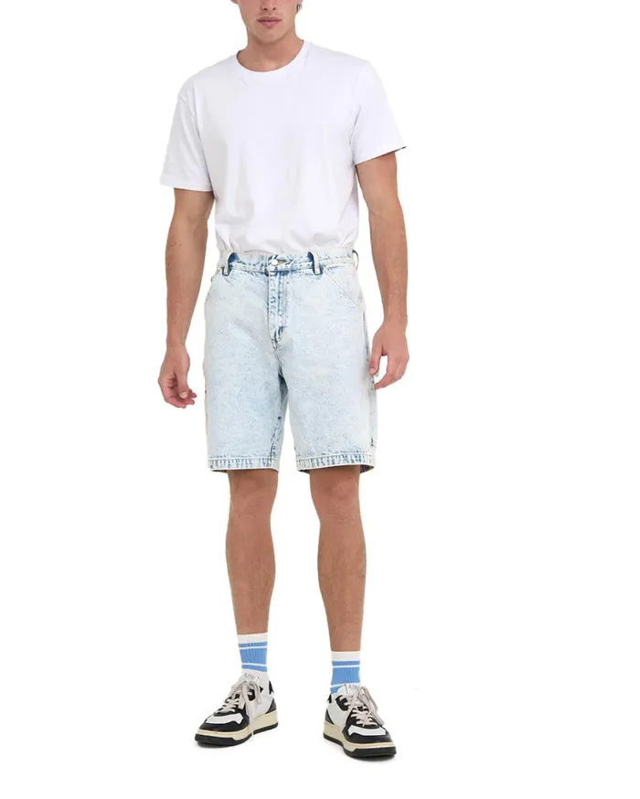 Big Fella Short 8211 Light Blue Wash Men Deus Ex Machina Denim Big Fella Short 8211 Light Blue Wash Men Deus Ex Machina Denim