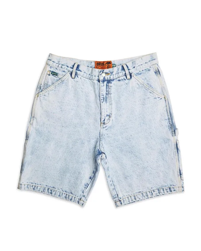 Big Fella Short 8211 Light Blue Wash Men Deus Ex Machina Denim Big Fella Short 8211 Light Blue Wash Men Deus Ex Machina Denim