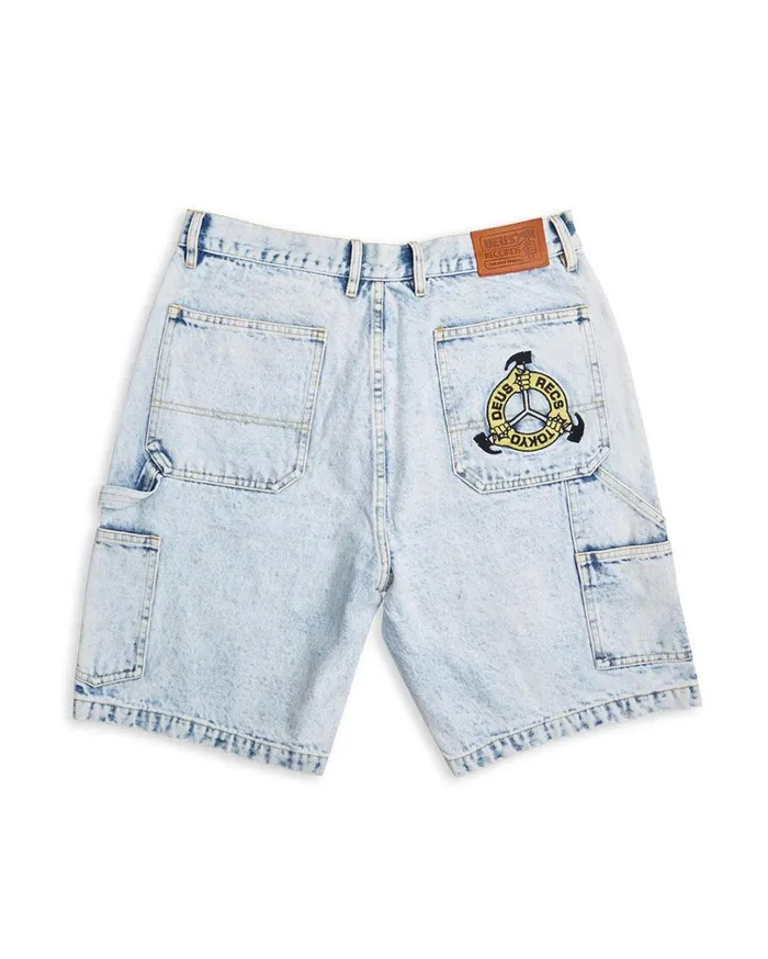 Big Fella Short 8211 Light Blue Wash Men Deus Ex Machina Denim Big Fella Short 8211 Light Blue Wash Men Deus Ex Machina Denim