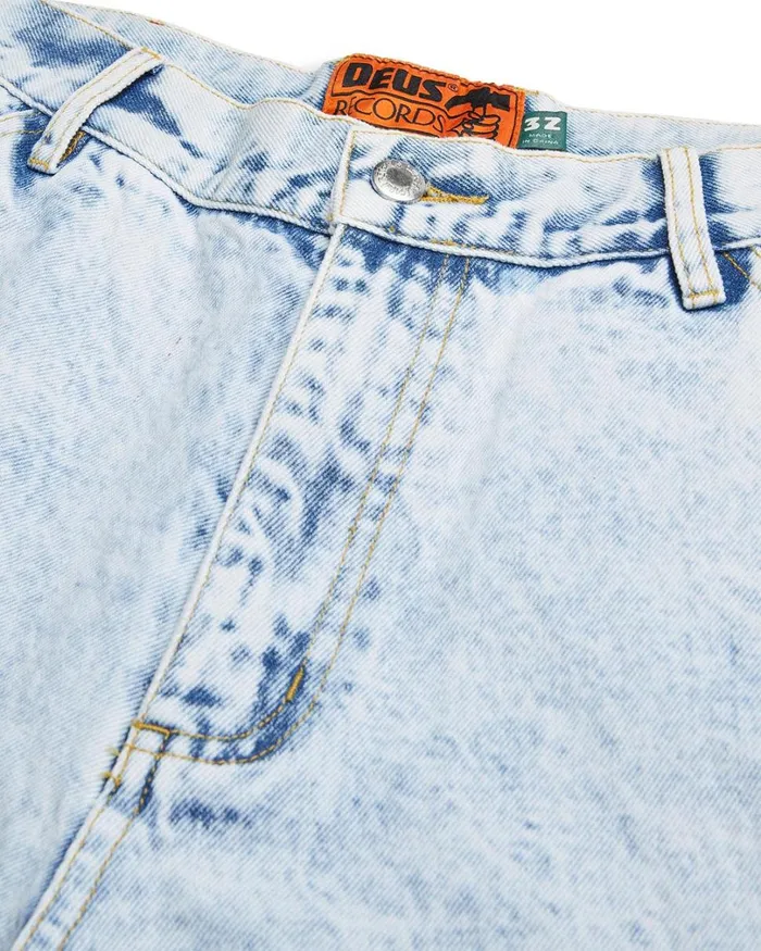 Big Fella Short 8211 Light Blue Wash Men Deus Ex Machina Denim Big Fella Short 8211 Light Blue Wash Men Deus Ex Machina Denim